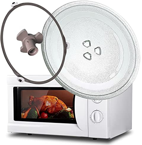 Glasdrehteller Für Mikrowellen, Mikrowellen Plattenspieler Halterung, Koppler Ersatzteil, Drehteller Für Mikrowelle Ersatzbausätze, Rund 24.5cm Mikrowellenteller, Universals Plattenspieler ( Color : A