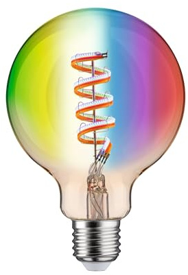 Paulmann 29160 Filament 230V Smart Home Zigbee LED Globe G95 E27 470lm 6,3W RGBW+ dimmbar Gold Leuchtmittel