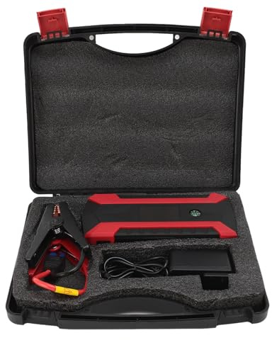 Démarreur de Saut de Voiture, Démarreur de Saut de Batterie au Lithium 100-240V 12V, Charge Rapide, Port USB3.0 pour Les Voyages (Prise UE)