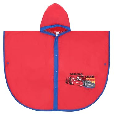 Ellepi Capa de lluvia Cars impermeable, Rojo, 5-6 años