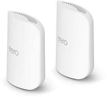 Amazon eero Pro 7 tri-band mesh Wi-Fi 7 router (newest model) – Supports internet plans up to 5 Gbps, Coverage up to 380 m², 2-pack