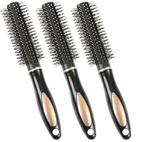 3 PCS Round Hair Brush Women, Round Wavy and Curly Hair Brush Comfortable Blow Dry Hairs Brushes, Portable Rounds Brushes for Blow Drying Suitable for Women Men Kids