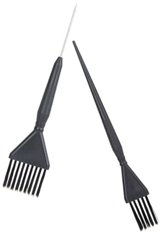 POPETPOP Pinceaux pour Coloration Cheveux en Pp et Acier Inoxydable Lot de 2 pour Faciles à Nettoyer sans Chute de Poils, pour Usage Salon et Domicile Usage Salon et Domicile