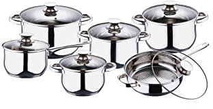 Blaumann Töpfe und Pfannen 12 tlg. Set Jumbo, Silber
