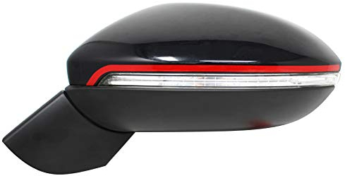 DS003 Spiegelstreifen von Finest-Folia Spiegel Aufkleber Folie Design Line Spiegelkappen Streifen (Karminrot)