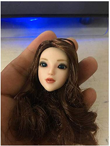 ZSMD 1/6 Frau Schöne Kopfskulptur Exquisites Gesicht Und Schöne Gesichtszüge Perfekt Kombiniert (B)