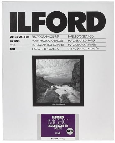 Ilford Multigrade V RC Deluxe Pearl Surface Fotopapier, 190 g/m², 8 x 10, 100 Blatt