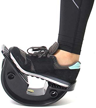 DUTTY Barella per piedi e caviglia, per tendinite d'Achille, stretching muscolare, yoga, fitness, sport, massaggi, colore nero