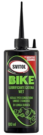 SVITOL Våt kedjesmörjare, Giro d'Italia Special, hållbar smörjning, anti-användningsegenskaper, perfekt för E-cykel, 100 ml