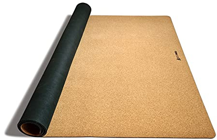 Secoroco Spielmatte aus Kork. Schadstofffreie Krabbelmatte für Babys und Kinder. Natur 160x110 cm