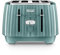 De'Longhi Ballerina Toaster, 4 Slot Toaster, Reheat, 5 Browning Settings, Defrost and Cancel Functions, Pull Crumb Tray, CTD4003.GR, 1800W, UK PLUG, Green