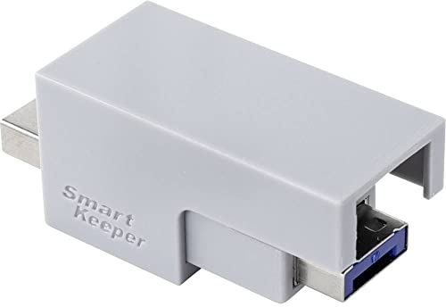 Renkforce RF-4695232 USB-Kabelschloss, Silber, Blau, Schlüsselverschluss ohne Schlüssel RF-4695232