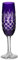 CRISTALICA Sektglas Sektkelch Sekttulpe Ananas 170ml Bleikristall Lila