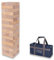 Ubergames Torre gigante de hasta 90 cm XXL Jumbo Hi-Tower en bolsa – 0,9 m (máximo en el juego; juego de torre de madera de pino macizo, bloques y bolsa de lujo (hasta 90 + cm)