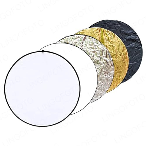 60 cm 5-i-1 fotostudio multifoto hopfällbar ljusreflektor reflektor