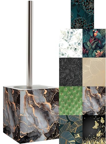 Sanilo WC Bürste, viele schöne Klobürsten zur Auswahl, hochwertige Qualität, Elegantes Design (Marmor Abstrakt)