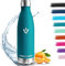 Trinkflasche Edelstahl, Trinkflaschen Kinder, 500ML BPA-frei, Thermosflasche, Wasserflasche Edelstahl Doppelwandig, Trinkflasche Kohlensäure Geeignet, Water Bottle für Fitness, Fahrrad, Schule