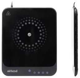 AirHood Induktionskochplatte | 2000W Induktionskochfeld mit dualen Power & Temperaturmodi | 10 Temperaturstufen | Booster-Funktion | Ultra schlankes Design 23mm mit reinem Kupferdraht | kompakte Größe