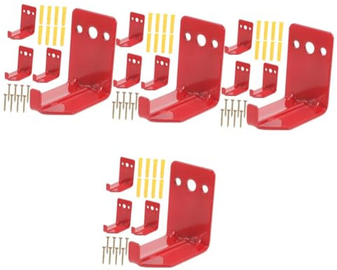 UKCOCO 16piezas Soporte De Pared Para Extintor De Incendios y De Ganchos Para Montaje Compatible Extintores De Instalación y De