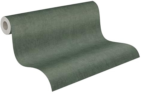 A.S. Création History of Art 2 fibertapet struktur 10,05 m x 0,53 m – grön, metallisk – modern tapet för vardagsrum sovrum – 790448