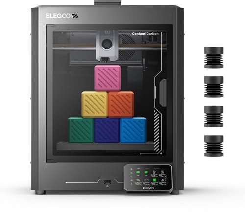 ELEGOO Centauri Carbon 3D Printer, CoreXY 500mm/s High Speed Printing with Auto Calibration, 320°C Nozzle and Built-in Camera, Ready to Print Out of the Box, 256x256x256mm Printing Size