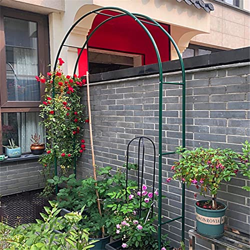 Rosier décorative d'extérieur en métal avec base, 120 à 350 cm de large, verte, durable et élégante, parfaite pour l'aménagement paysager, l'art du jardin et les événements en plein air
