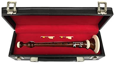 Bombard Chanter, Rosewood Bombard Chanter + 2 Reeds with Hard Case