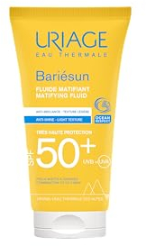 Uriage Bariesun Crema solare opacizzante SPF50+ - Opacizza e regola l'eccesso di sebo - Leggera - Non lascia residui bianchi - Resistente all'acqua e al sudore - Per pelle da mista a grassa - 50ml