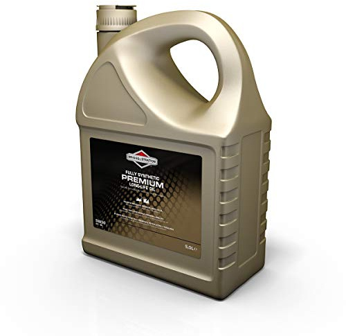 Briggs & Stratton 100009S 4-Stroke 5W30 Long-Life Synthetic Engine Oil, 5.0 Litre, Black