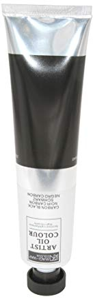 Artist Ölfarbe, 200 ml Großtube in 30 Farben, feine Künstlerqualität (28-carbonschwarz)