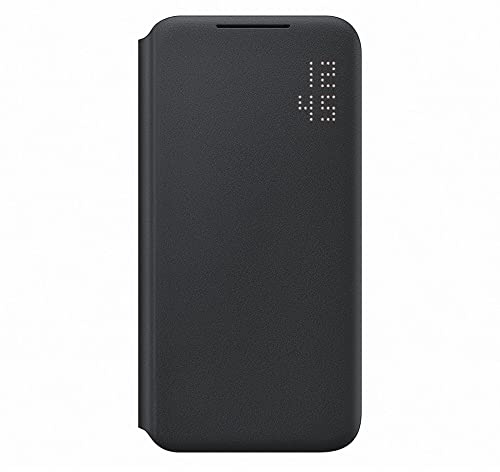 Samsung LED View Smartphone Cover EF-NS901 für Galaxy S22, Handy-Hülle, LED-Anzeige, Kartenhalterung, Schwarz