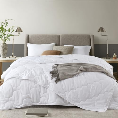 Degrees of Comfort Bettdecke 220x240 2er Set 4 Jahreszeiten-Sommer Bettdecke zum Knöpfen 2teilig Set 220x240cm, dünne leicht 150gsm Sommerdecke und 350gsm Ganzjahresdecke