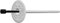 10mm x 200mm (Pack of 100) Plastic Insulation Fixing Hammer Driven Fastener with Metal Nail for Concrete and Masonry 57.12