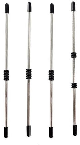 Kutocesy Pinze Capezzoli Set di 4 Morsetti per Capezzoli Regolabili in Acciaio inossidabile Giocattoli sessuali Fetish BDSM Stimolatori del Seno per Donne Flirt Erotico per Eoppie