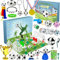 Adventskalender Fußball, Fussball Adventskalender 2024 mit 24 Thema Spielzug, Adventskalender Fussball 2024 Kinder, 24 Tage Fussball Weihnachtskalender Fußball Set für Kleine Fußballfans