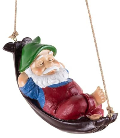 Decoration Jardin Exterieur, Nain de Jardin en Polyrésine, Ornement de Statue Nain de Jardin, Nain de Jardin, pour Décorer Jardin, Table à Manger, Fête de Vacances