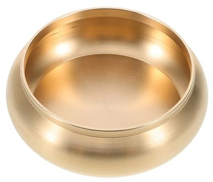 PRETYZOOM Posacenere in Ottone Posacenere Da Tavolo Contenitore Per Cenere Da Scrivania Per Uso Domestico e Ufficio