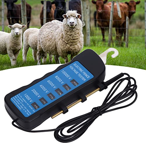 Electric Fence Beeper ABS Fence Voltage Tester Handheld Fence Fault Finder Fence Tester for Farms Home Gardens Sheep Pets Horses Equipment
