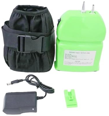Pompe à ballon électrique portable et magique, rechargeable, longue durée, sans fil, DD-301 pour le bricolage(Green)
