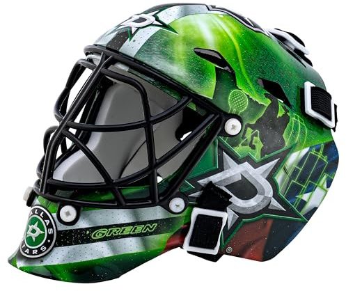 Franklin Sports Eishockey-Sammelartikel Torwart-Helm mini, Design: Logo Einer NHL-Mannschaft, Unisex, 7784F25, Dollos Stars, Einheitsgröße