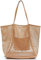 Pinsheng Mesh Einkaufstasche Netztasche, große Umhängetasche Strandtasche für Frauen mit Innentasche, Damen Handtasche, Wasserdichte Badetasche, faltbar für Picknick, Lebensmittel, Reisen
