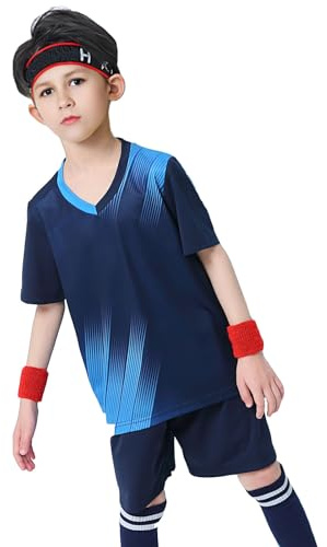 Kids Sport Shorts Sets Activewear Football Uniform School PE Sets Boys Training Tracksuits Shirts Shorts Breathable Sports Short