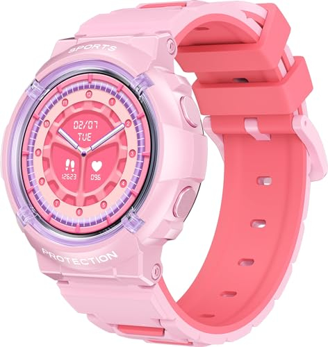 findtime Smart Watch per bambini Fitness Tracker Cardiofrequenzimetro IP68 Impermeabile Pedometro Contapassi Calorie Monitor del Sonno Modalità Sport FAI DA TE Face Smart Watch per Ragazzi Ragazze
