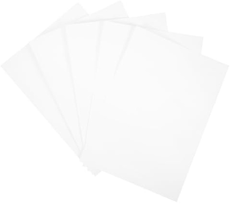 SHOWERORO Feuilles Huile Lubrifiante pour Destructeur de Documents, 5 Pièces, Papier Blanc, Soulage Les Engrenages et Assure Un Nettoyage