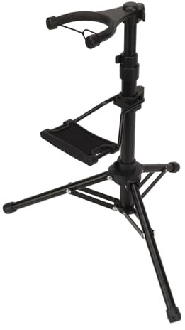 Höhenverstellbarer Blasinstrumentenhalter, Stativständer aus Aluminiumlegierung, Faltbare Unterstützung für Elektronische Blasinstrumentenständer für Musiker und Darsteller