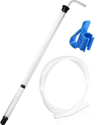 Hbbgdiy 35 cm (14 tum) automatisk sifonpump med slang och klämma, klart vinframställningssats för liten sats öl kombucha och vinbryggning
