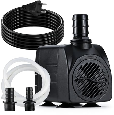 Aischens Mini Bomba de Agua Sumergible 1500L/h 25W Silenciosa Acuario