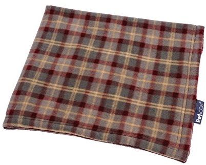 Petface Country Check Soft Fleece Comforter Bedding Blanket for Dogs