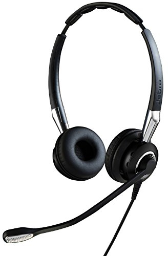 Jabra Biz 2400 II QD On-Ear Stereo Headset mit Schnelltrennkupplung - Leichtgewichtiger Noise Cancelling Kabel-Kopfhörer mit HD Voice und weichem Kopfpolster für Tischtelefone