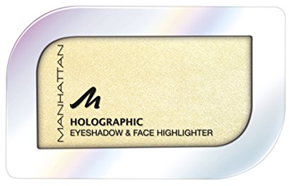 Manhattan Holographic Ombre Eyeshadow, Farbe 004 Gilded Moon, Lidschatten mit holographischem Effekt in Gold, 1er Pack (1 x 4 g)